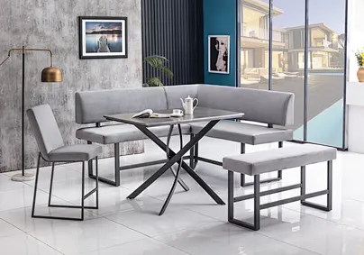 modern minimalist dining table and chair